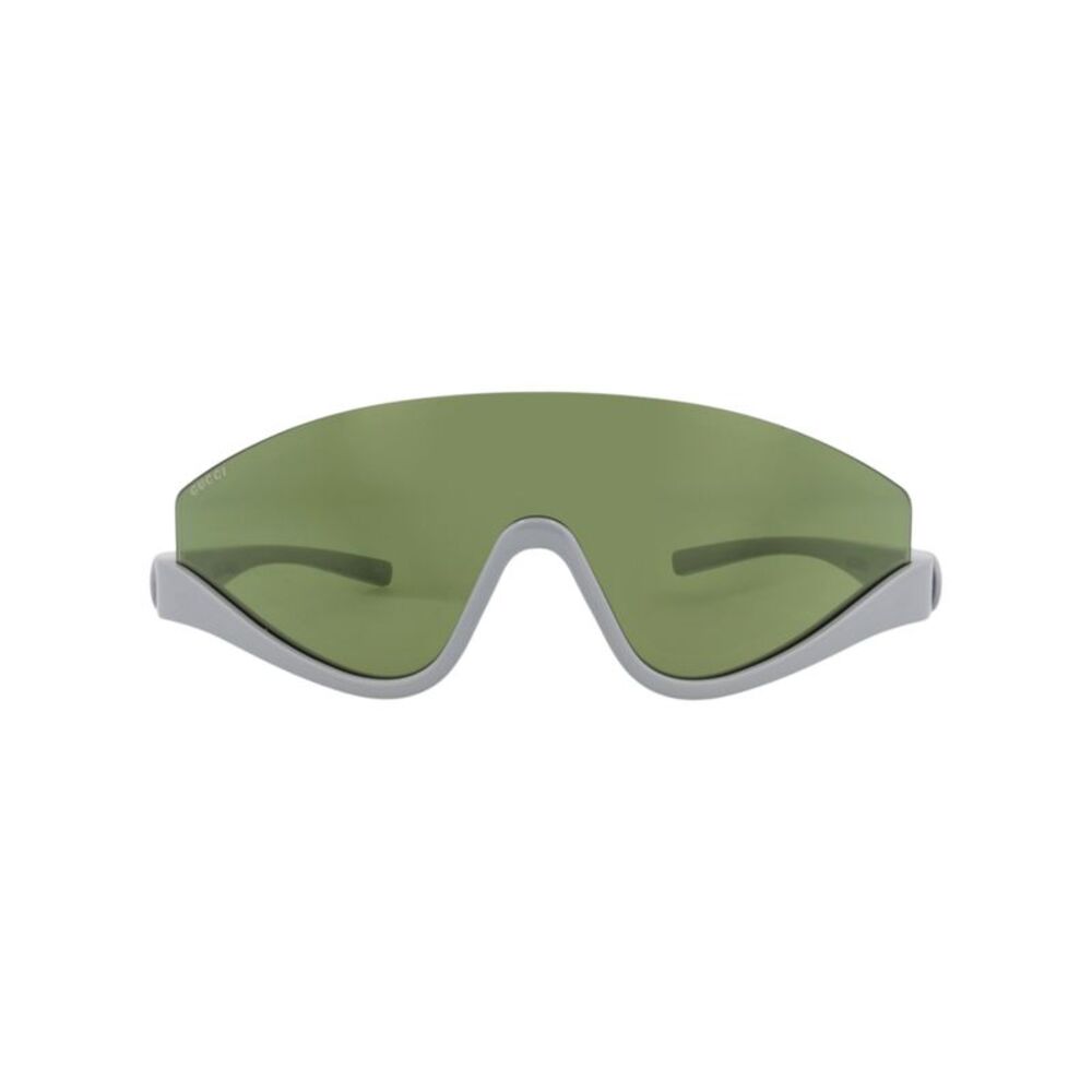 Gucci Shield-Frame Injection Sunglasses Silver Womens